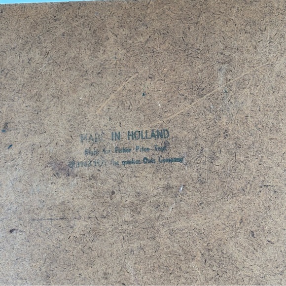 Vtg Fisher-Price Simplex Community 502 Pick-up & Peek Wood Puzzle Holland - Picture 4 of 11